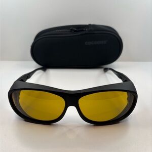 Cocoons C402Y Slime Line Sunglasses Yellow lens Sunglasses Fitovers